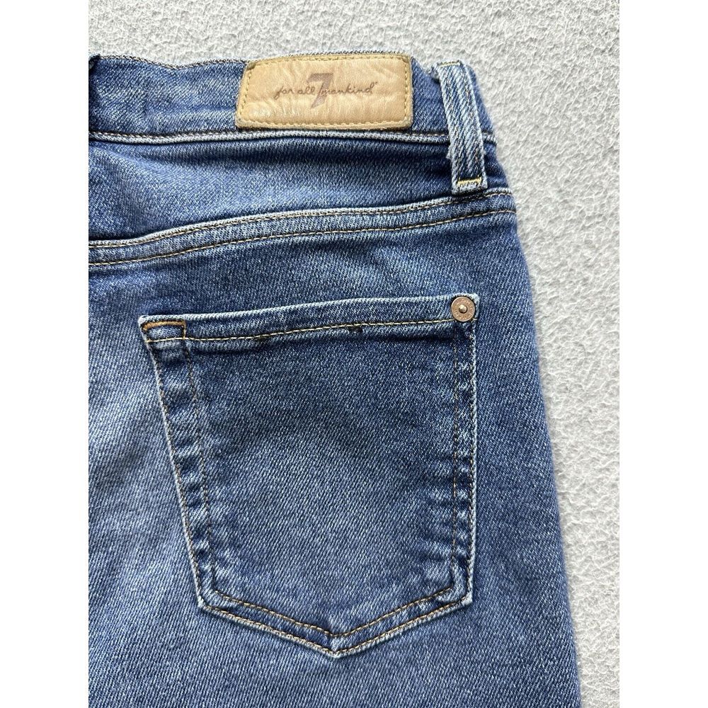 7 For All Mankind Jeans Womens 26 Blue Denim Skinny Ankle Luxe Vintage Ladies